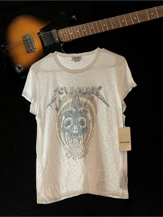 Zadig & Voltaire Tops - Zadig & Voltaire Walk Chine Punk Strass T-Shirt NWT Size XS SOLD OUT!